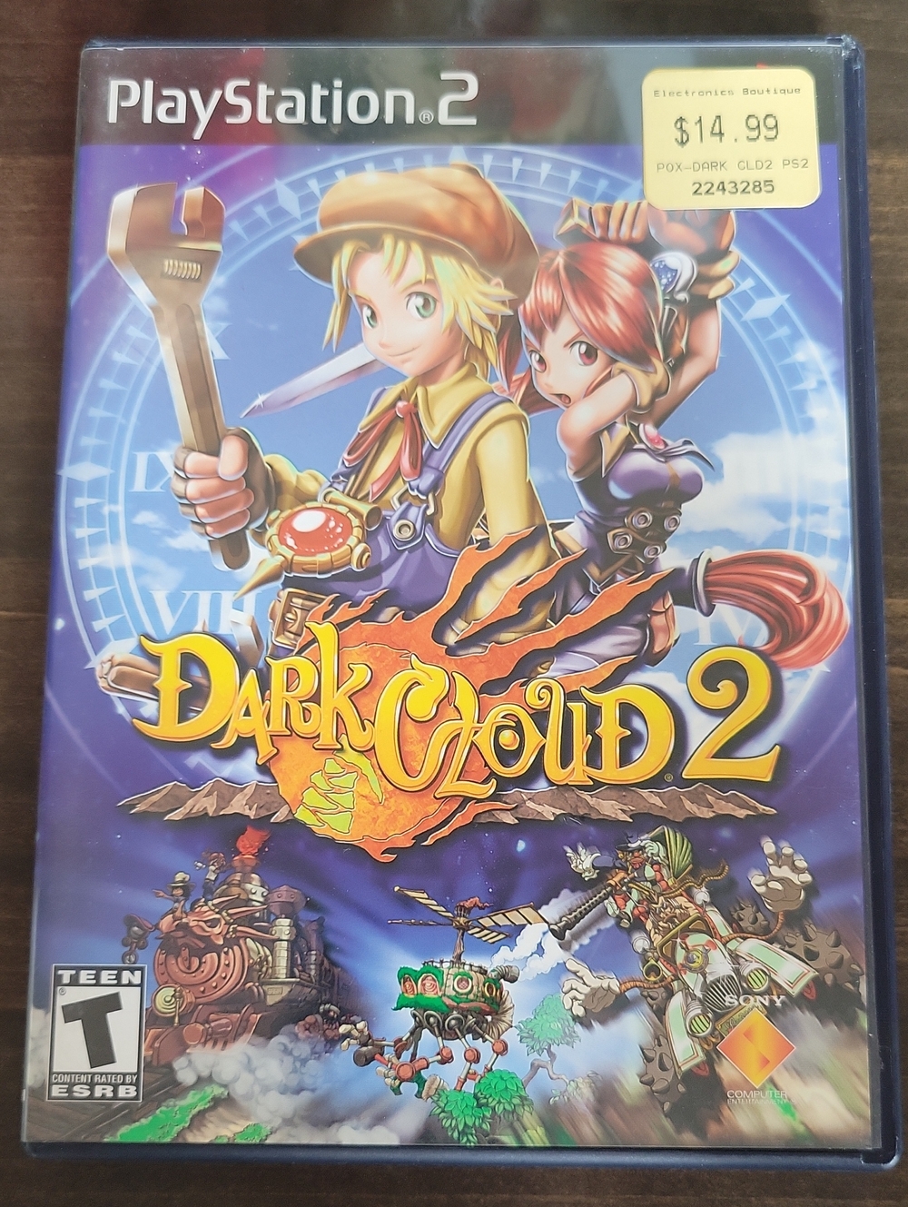 Sony PlayStation 2 Dark Cloud 2 – Blue & Yellow Cover Artwork & Manuel